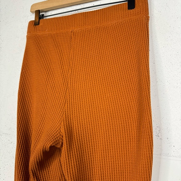 Aerie High Rise Flare Waffle Knit Pants Sweat Pants Med - Picture 7 of 8